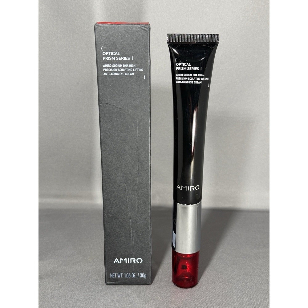 AMIRO 2 in 1 Red Light Eye Cream with Built-In Microcurrent Massager, PDRN